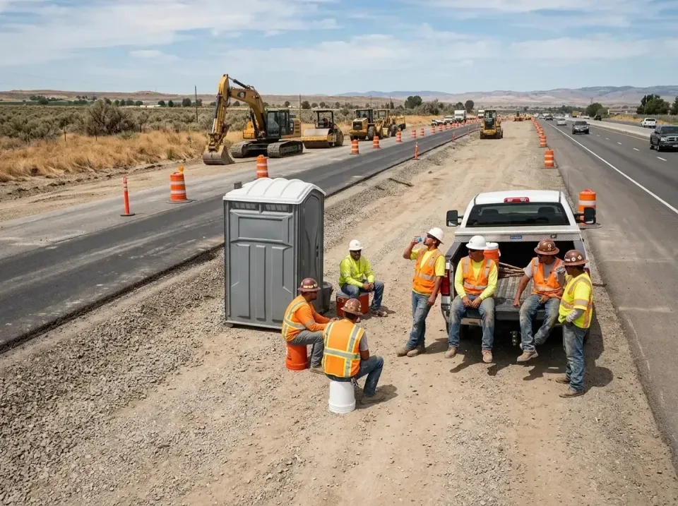 highway-road-construction-crew-007 — frequently asked questions, Porta Potty and Restroom Rentals in Moreno Valley, CA